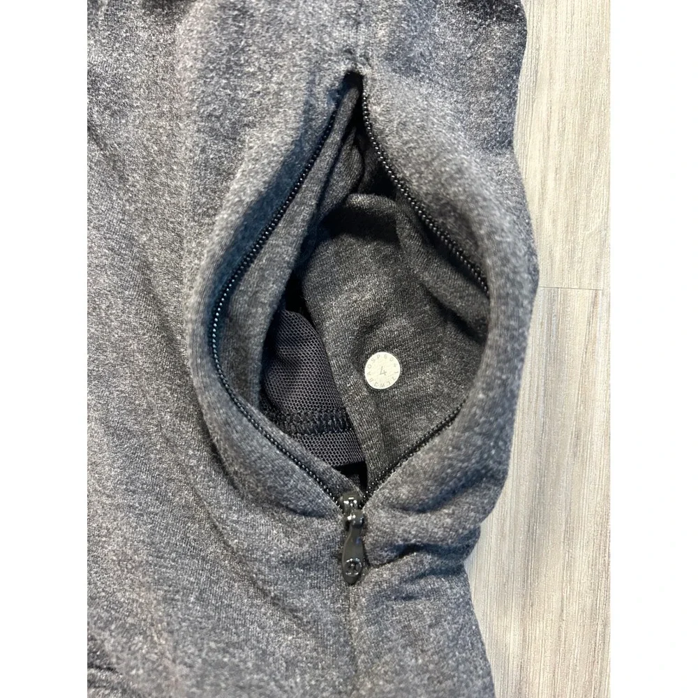 Lululemon Athletica Cowl Neck Long Sleeve Tunic Top Charcoal Gray sweatshirt 4 s